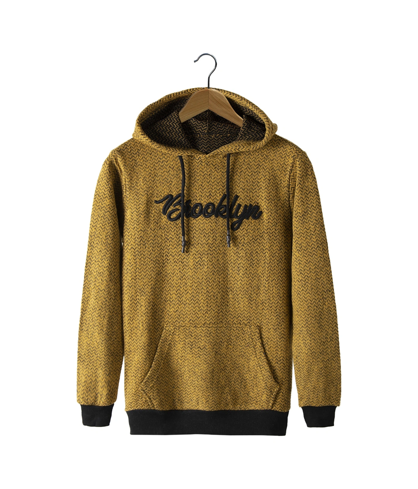 Veaven Erkek Hardal Kapşonlu Kanguru Cepli Sweatshirt Vavn21k-6300105 Hardal