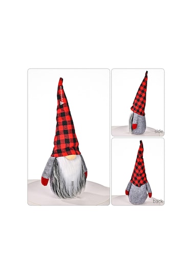 3 Lü Gnome Dekorasyon Seti, Sevimli Peluş Gnome Noel Hediyesi
