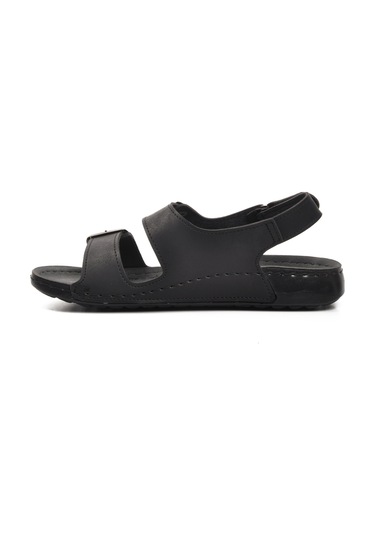 Aspor Siyah Erkek Düz Sandalet Siyah