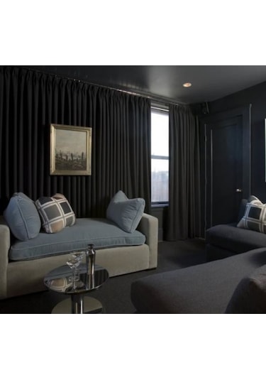 Siyah Güneşlik Perde - Karartma Perde - Blackout Perde Siyah