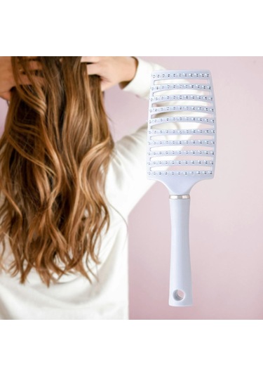 Homyl Havalandırmalı Dolaşık Açıcı Saç Fırçası Mavi Saçları Açmak