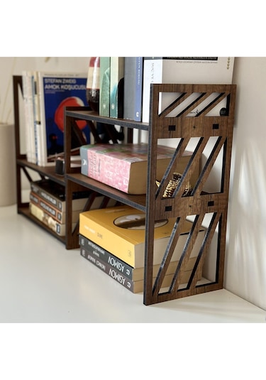 Mk30-masaüstü Kayar Kitaplık Ceviz