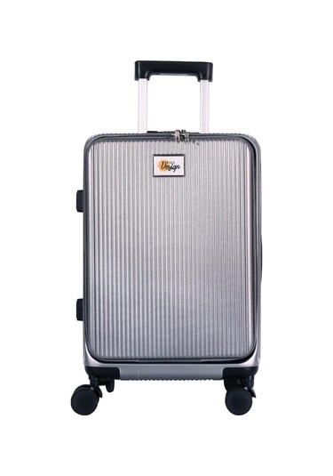 Biggdesign Moods Up Ön Bölmeli, Bardaklık Ve Usb Girişli Kabin Boy Valiz 20" Gümüş