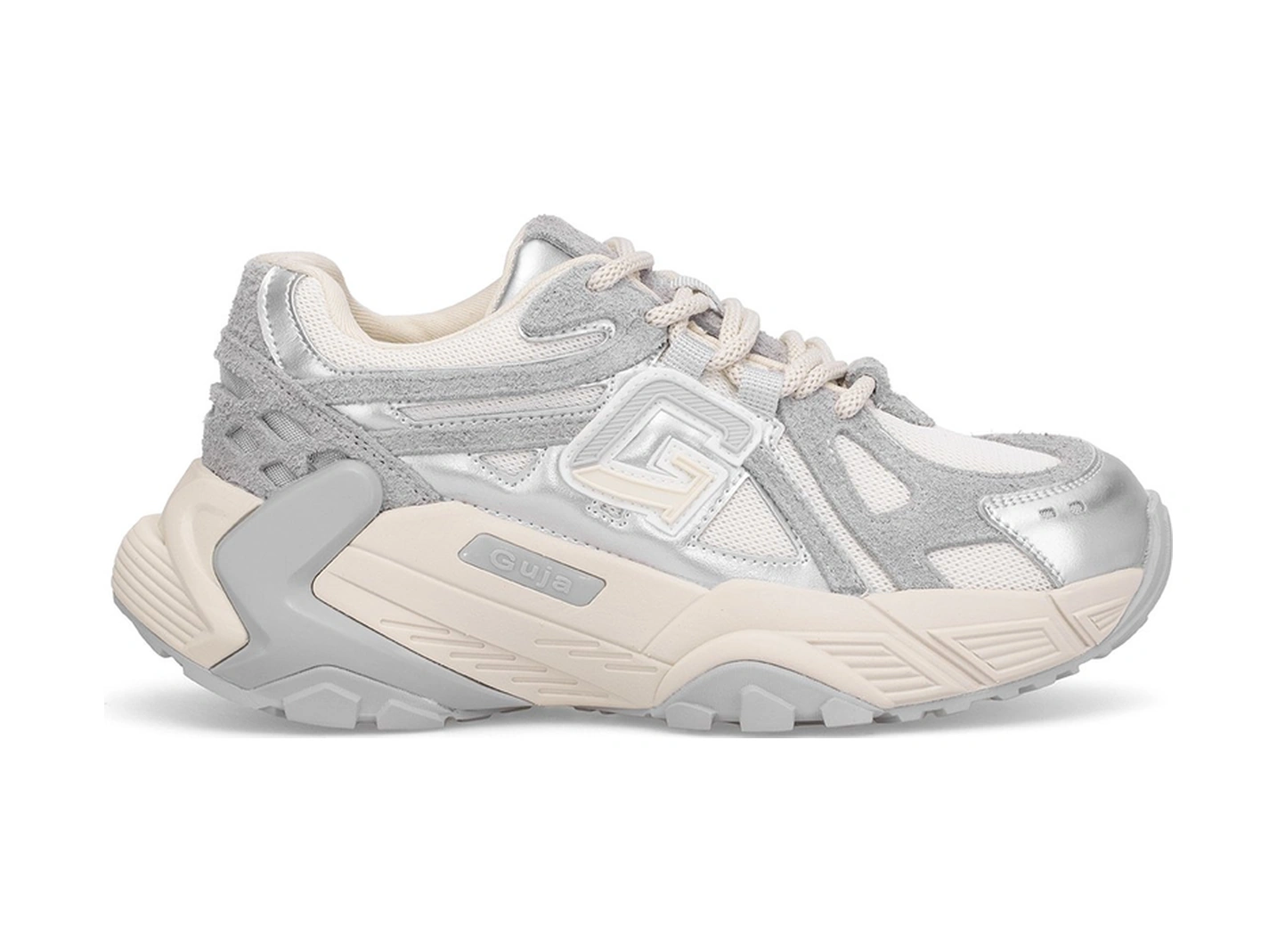 Guja 25k366 Kadın Hakiki Deri Klasik Sneaker Gri Gri