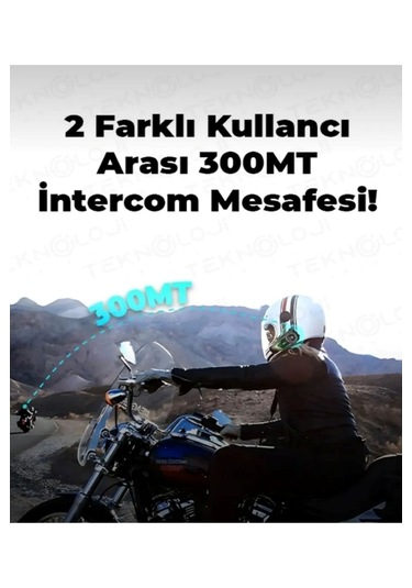 İntercoom A602x Motosiklet Bluetooth 5.3 Kask