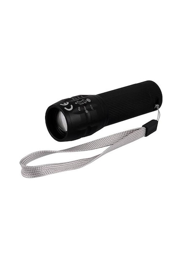 Police Pc - 30 Cree Led + Zoom El Feneri Siyah