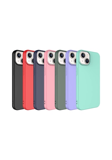 İphone Uyumlu 14 Kılıf Tchs Lsr Lansman Kapak - Siyah Siyah