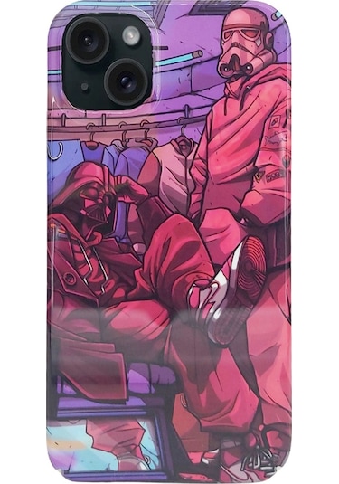 İphone 15 Kılıf Aesir Seri Desenli Sert Kapak