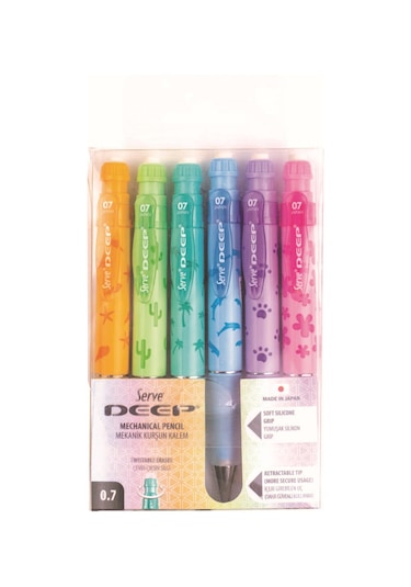 Deep Uçlu Kalem 6'lı Set - Doğa Serisi