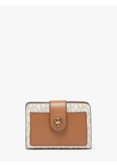 Michael Kors Cüzdan Small Signature Logo Wallet 32r4g0kf5b Beyaz