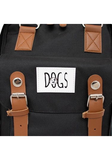Biggdesign Dogs Usb Girişli Okul Çantası - Siyah
