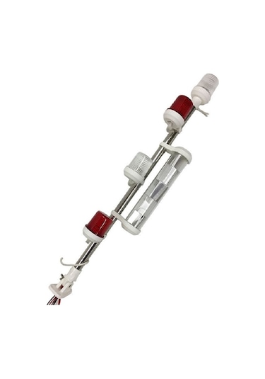 Tekne Bayrak Direği. 4'lü Reflektörlü Bayrak Direği Krom 60 CM