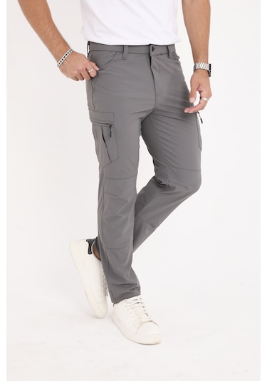 Camp532 Outdoor Tactical Su İticili Likralı Yazlık Erkek Taktik Pantolon Gri