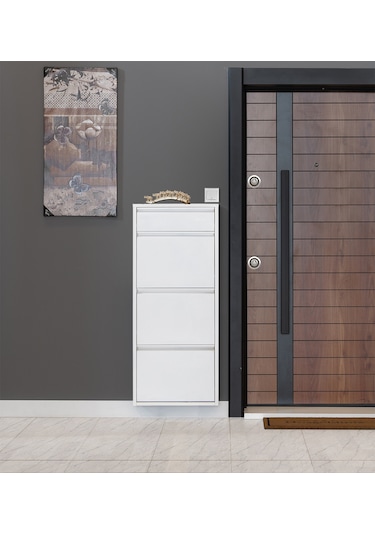 Kaser Metal 3'Lü Ekstra Metal Ayakkabılık (548177291) Beyaz