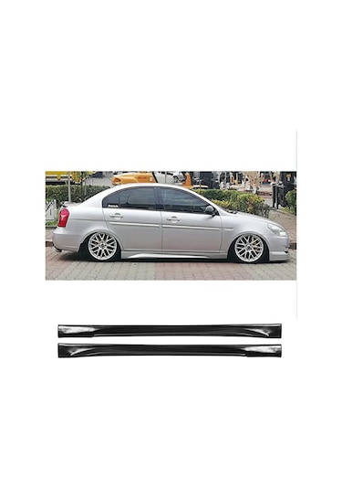 Hyundai Accent Era Yan Marşpiyel Seti Plastik 2 Adet Mat Siyah 2006 2007 2008 2009 2010