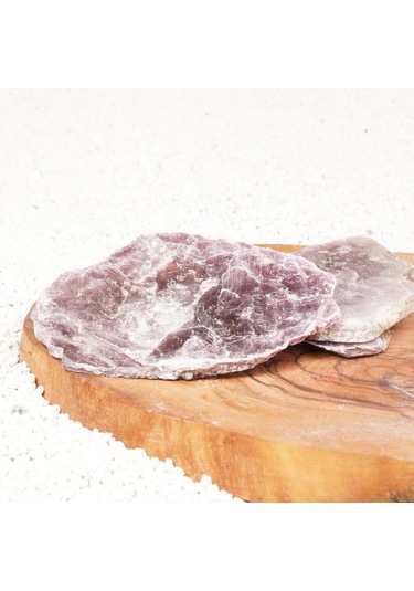 Ham Lepidolit Doğal Taş Plaka