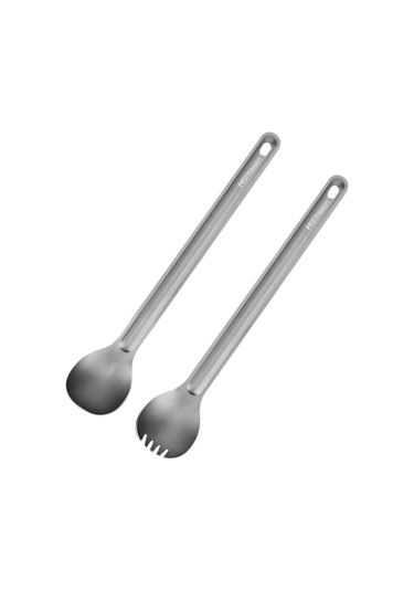 Padalink Kamp, Doğa Yürüyüşü Ve Piknik İçin 2 Li Uzun Saplı Titan Çatal Kaşık Seti Çok Renkli