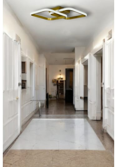 Kira Eskitme Renk Salon - Mutfak - Hol Beyaz Led 2 Li Avize Eskitme