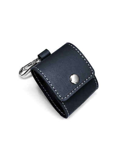 Fitcase Airpods 1/2 Uyumlu Kılıf Faux Kapaklı Lacivert