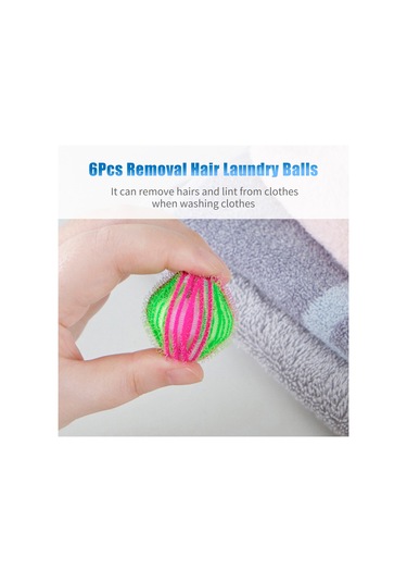Youmex 6 Adet Pembe+yeşil 3.5cm Abssürekli Kullanılabilir Kir Ve Tüy Temizleyici Çamaşır Makinesi Topları - Kir Giderici, Çatlak Önleyici, Pratik Ev Kullanıma Uygun Yeşil