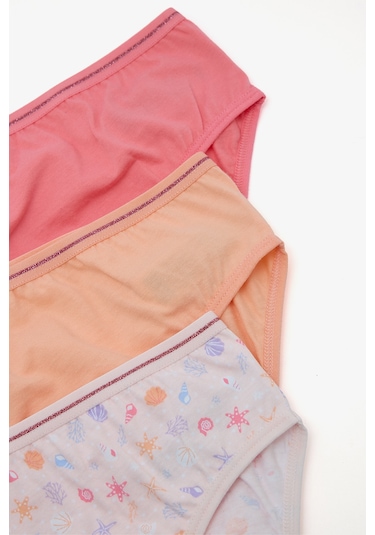Kız Çocuk Shelly Çok Renkli 3’lü Slip Külot