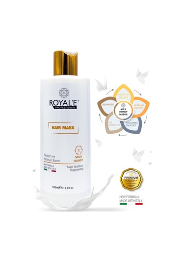 Royale Professional Milk Honey Besleyici ve Yenileyici Saç Maskesi 500 ML