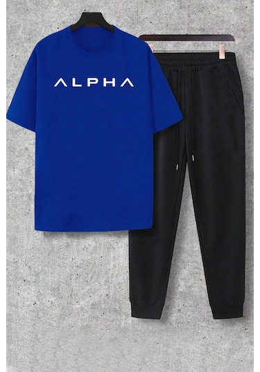 Alpha Eşofman Takımı Mavi Siyah