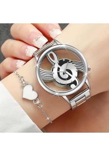 Nota Sol Anahtarlı Kol Saati Bileklik Hediyeli