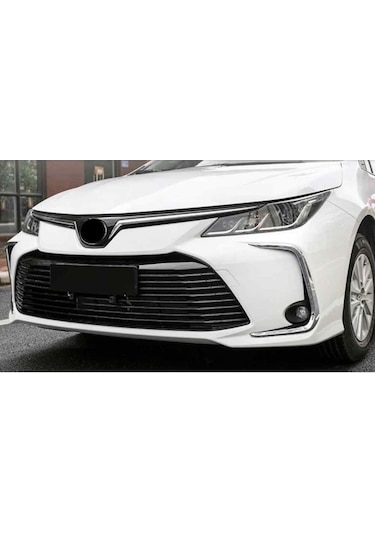 Toyota Corolla Uyumlu 2019-2022 Ön Sis Kaşı Nikelajı