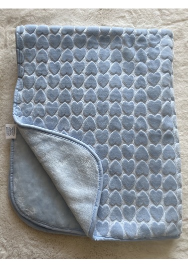 Kalpli Kışlık Golden Battaniye 100 120 Cm Mavi