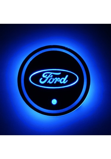 Padalink Ford Araçlar İçin Led Aydınlatmalı Su Bardağı Altlığı - Şarj Edilebilir 220mah Pil