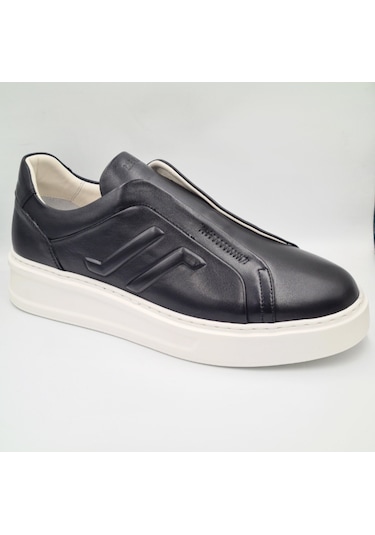 Libero 5552 Siyah Hakiki Deri Eva Taban Erkek Casual Sneaker Siyah