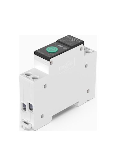 Tongou Akıllı Voltaj Ve Akım Koruma Rölesi - Sıcaklık Korumalı -wifi Özellikli Çift Kutuplu Monofaz