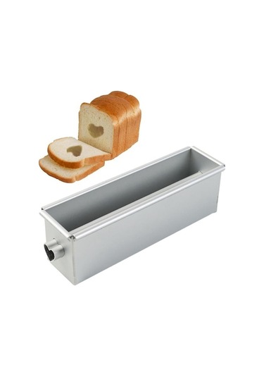 Uzun Tüplü Kek Kalıbı, Kalp Şekli, Gümüş Pişirme Aracı - Mükemmel Tatlar Gümüş