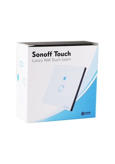Fastbuy Sonoff Touch 86mm 1 Gang Akıllı Işık Anahtarı, Alexa Google Home, 90-250v 400w, Dokunmatik Panel