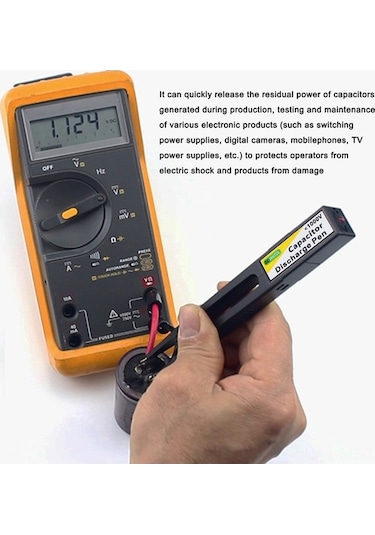 Trendooze Yüksek Voltaj Ucu Ucu Ucu Taşınabilir Sabit Onarımlar Kapasitör Hızlı Elektronik Boşaltma Boşaltma Boşaltma Boşaltma Aracı 1000v Dd