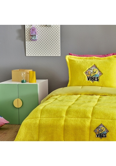 Karaca Home Looney Tunes Tweety Bird Tek Kişilik Comfort Set Sarı 203.12.01.0004
