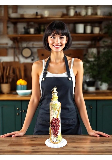 500 Ml Kil Kabartma Uygulama Akdeniz Ve Ege Dokunuşu El Yapımı Zeytinyağı & Üzüm Sirke Şişeleri, Yağ Bordo