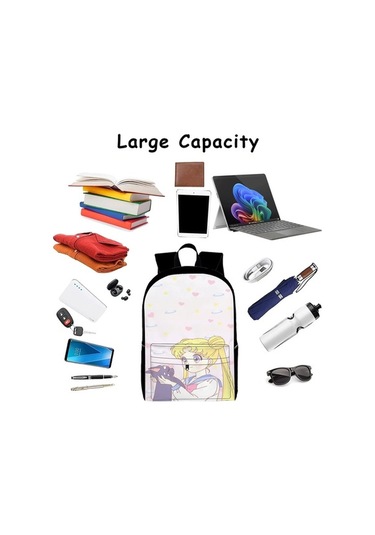 Trendooze Uygun, Siyah Siyah Sırt Seyahat, Sailor Organizasyon Moon Kawaii Karikatür, İş İnç İle, İçin, Genç, Dizüstü Çoklu Cf69 Çantası, Çalışması Bölmeleri Bilgisayara 15.6 Oh Siyah