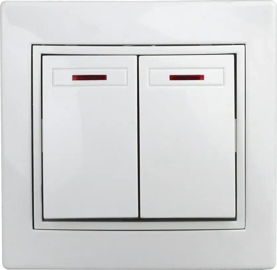 Intro Arka Aydınlatmalı Çiftli Anahtar Plano 250v 123691662