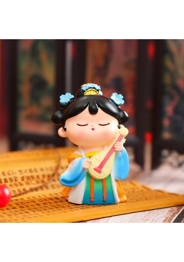 Suntek Çin Tang Kız Heykelcik Koleksiyonu 4,8cmx3,4cmx7,5cm