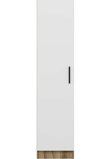 Minar Kale 1 Kapaklı Raflı Dolap Dore - Beyaz 210cm