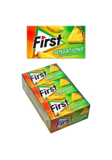 First Sensations Tropikal Meyve Aromalı Sakız 12 x 27 G