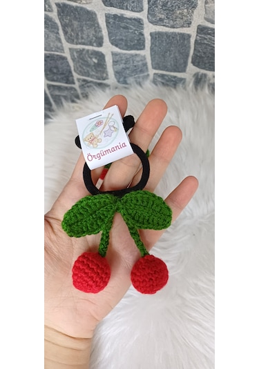 Kirazlı Lastik Toka - Kiraz Toka Bordo