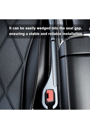 Vkemall Araç Koltuk Aralığı Dolgusu Ve Depolama Kutusu - Deri Dokulu, Telefon/anahtar Kaçırma Önleyici, Siyah 2 Adet