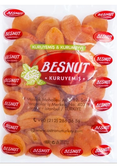 Besnut Kuru Kayısı Sarı Naturel 1 KG