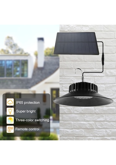 Cbtx Ts-s4401 Asılı Güneş Işığı Ip65 Su Geçirmez Kapalı Açık Bahçe Veranda Uzaktan Kumandalı Led Lamba Diğer