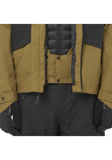 Salomon Salomon Venom Erkek Sarı Kayak Ceketi 6225 Hardal