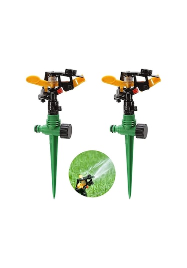 Qianfan Sulama Çim Yağmurlama, 2 Adet Bahçe Fıskiyeleri Otomatik