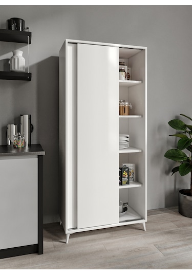 Sürgülü Çok Amaçlı Mutfak Dolabı, Erzak Dolabı, Kavanoz Dolabı